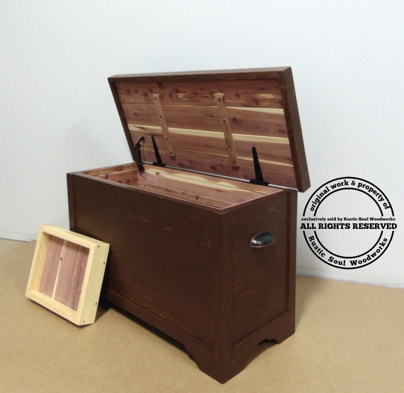 Cedarlined Hope Chest With Softclose Lid Large Blanket Etsy