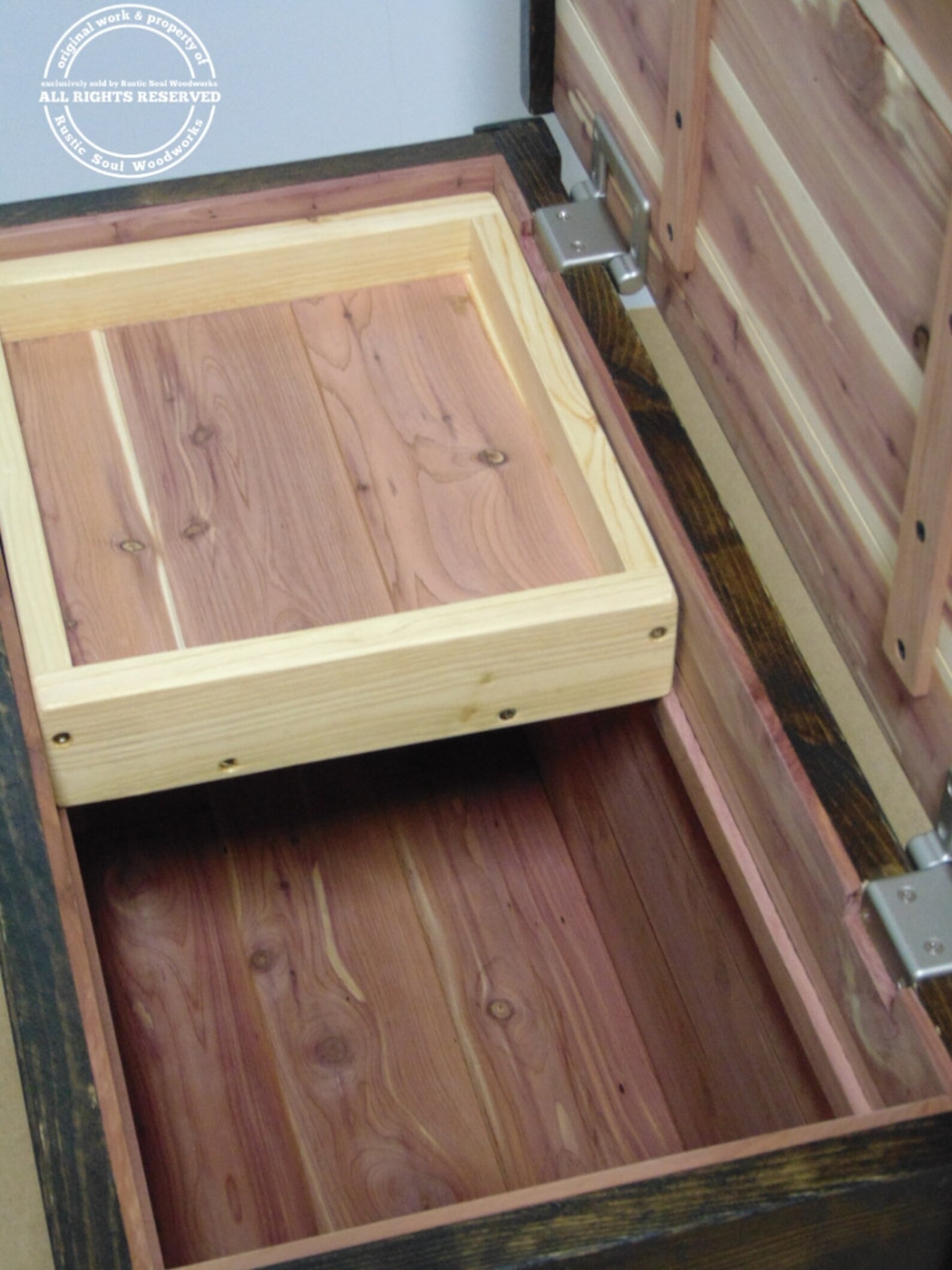 Cedarlined Hope Chest With Torsion Hinge Softclose Lid Dark Etsy UK