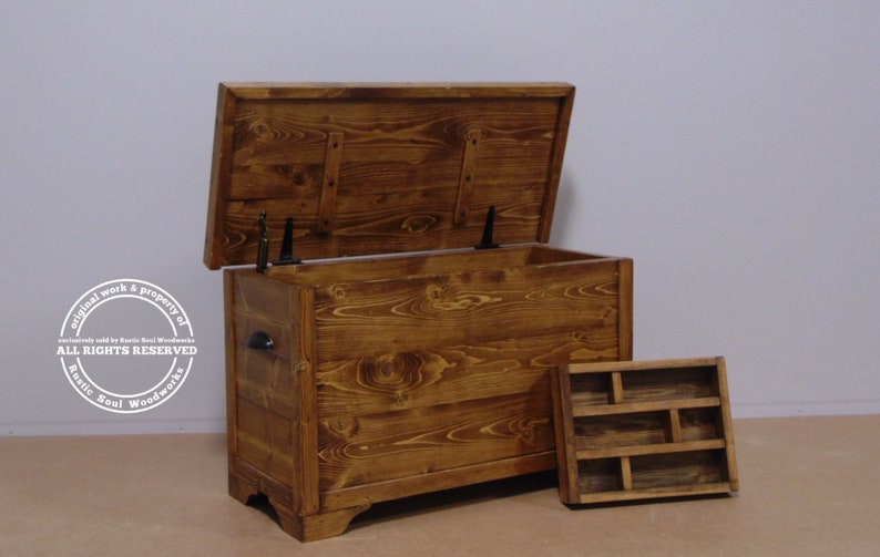 Rustic Hope Chest With Softclose Hinge Mothers Day Gift Etsy