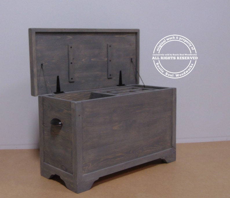 Classic Gray Hope Chest Toy Box banco de almacenamiento | Etsy