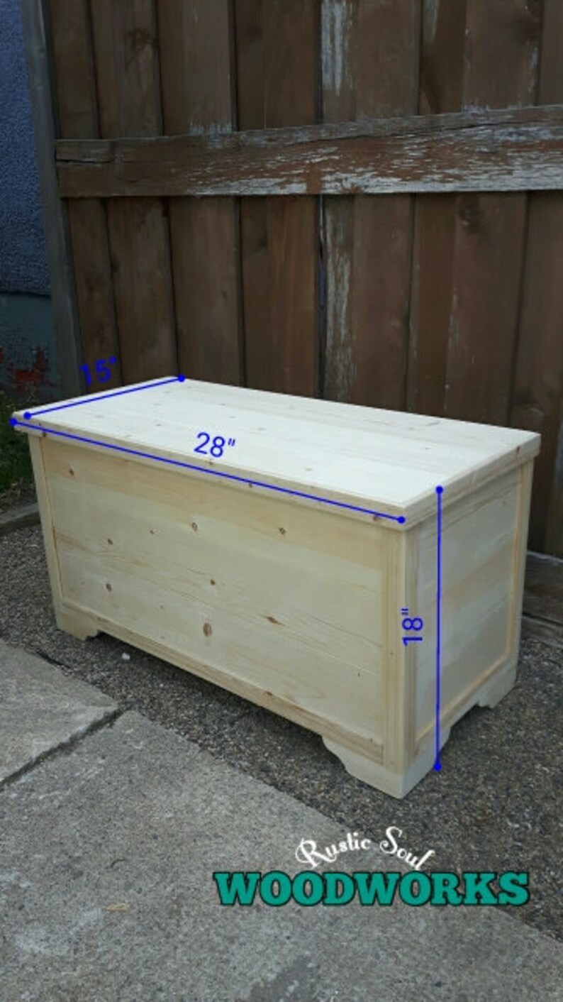 Rustic Hope Chest Blanket Chest for the Foot of Bed Storage Etsy Canada