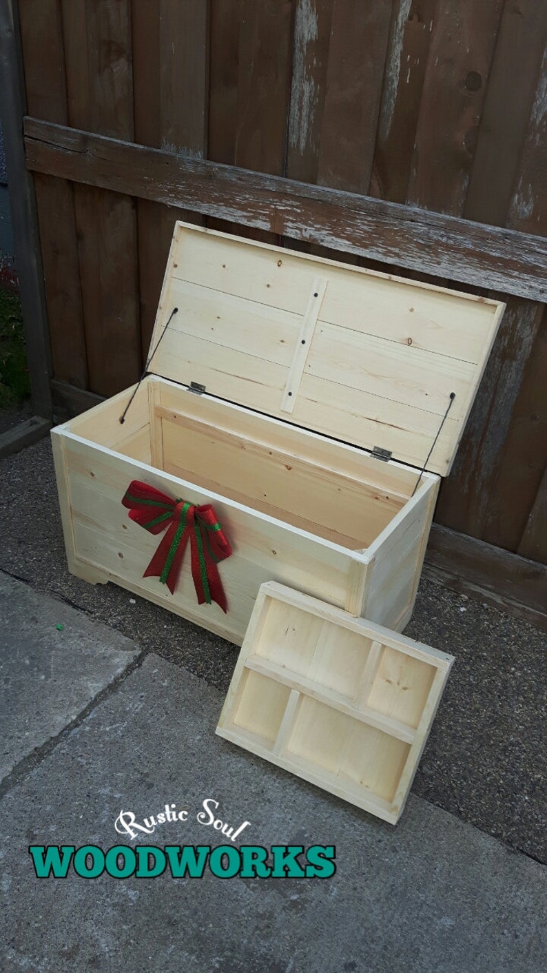 Unfinished Rustic Hope Chest Blanket Chest for Foot of the Etsy