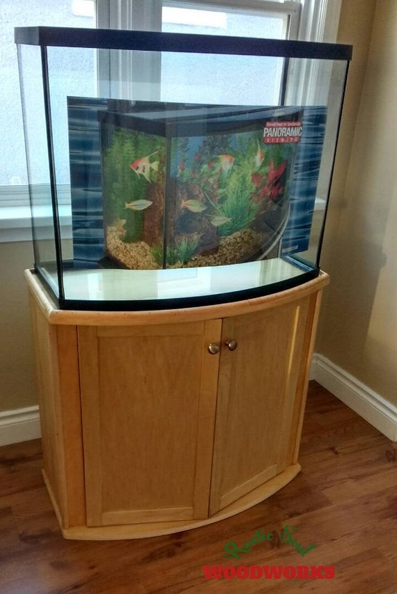 rustic aquarium stand