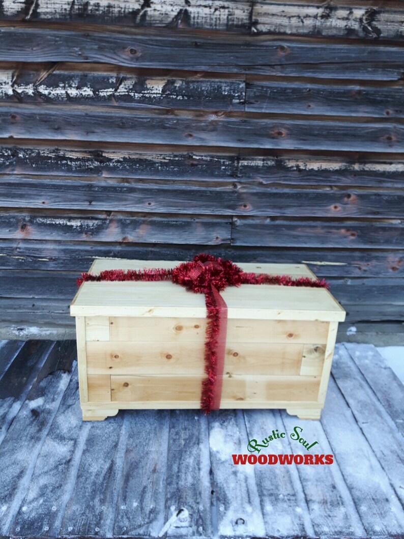 Unfinished Rustic Hope Chest Blanket Chest for Foot of the Etsy