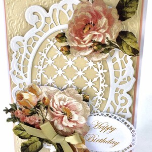 Romantic Old Fashioned Vintage Style Birthday Card for a Special Mother ...
