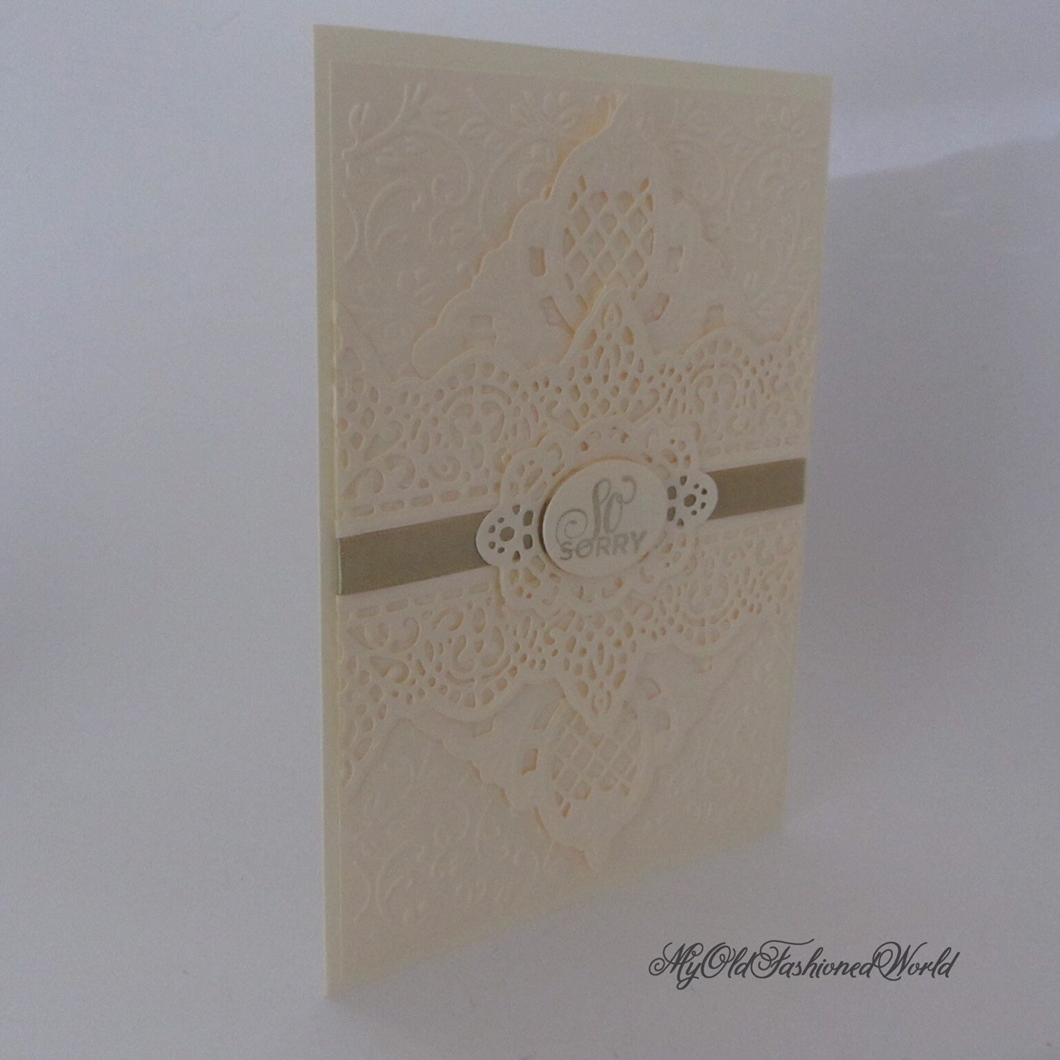 Sorry Old Old Fashioned Vintage Style so Sorry, Sympathy or Condolence Card ...