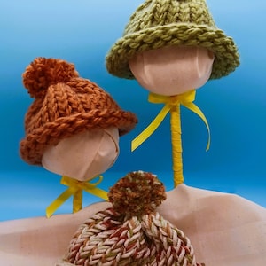 Knitted Hats for Preemie Babies | Soft Newborn Beanies, Handmade, Cozy Infant Caps, Perfect Baby Shower Gift