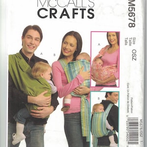 Portabebés; McCall's 5678; patrón de costura sin cortar