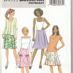 Misses/Ladies Petite Skirt; Butterick B4519; uncut sewing pattern in four sizes