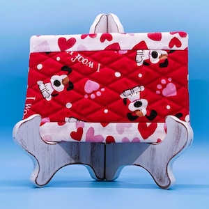 Mok vloerkleed Valentijnsdag | Ik sla je af | Handgemaakt hondencadeau | Leuk en gezellig woondecoratie voor hondenliefhebbers
