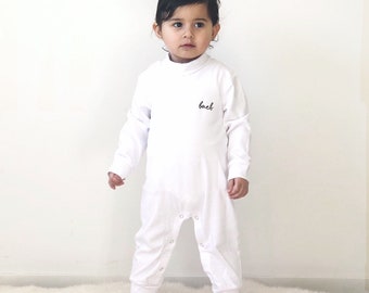 black turtleneck onesie baby