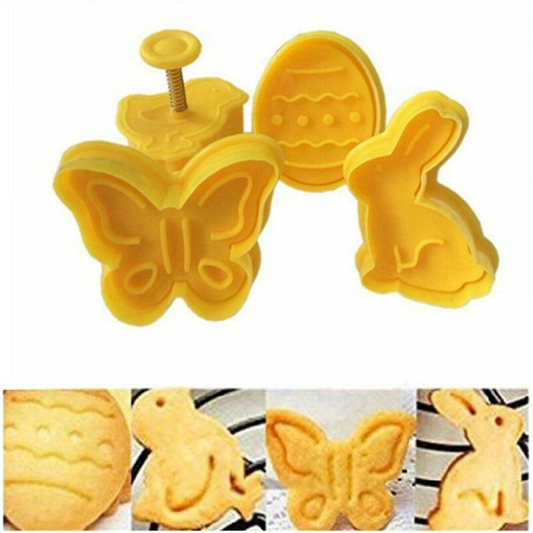 Easter Cutter Plunger Rabbit Butterfly Easter Egg Chick Cakes Cupcakes ...