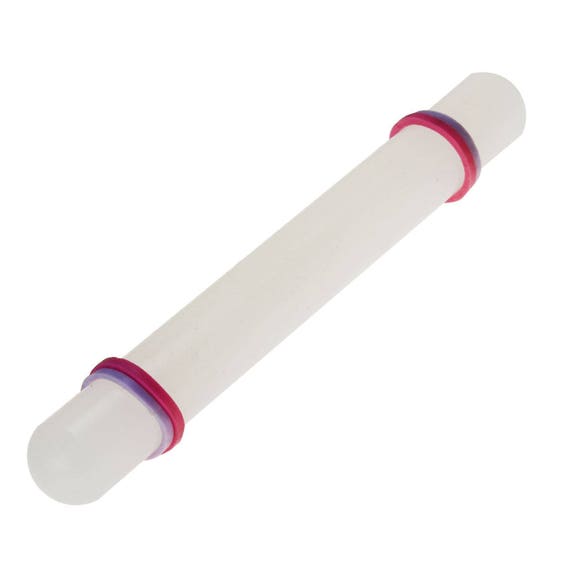 Rolling Pin with Adjustable Guide Rings pastry Icing Fondant Cake Decorating