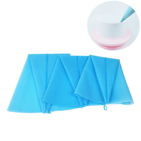 Reusable Icing Bag 45 cm 18" Silicone Icing Bag Flexible  Piping Decorating Cupcakes Cakes & Cream