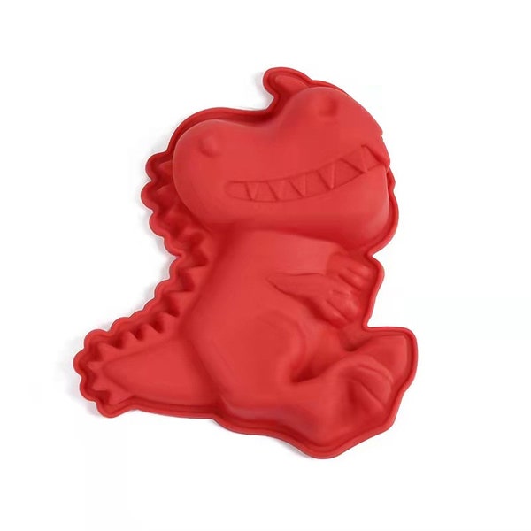Dinosaur Dino 3D Shape Silicone Mould 17x15x3.2 cm Cake Baking Jelly Resin Clay