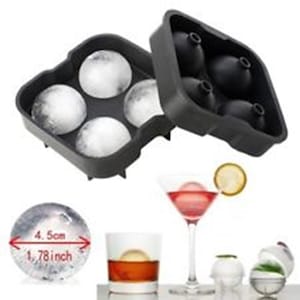 Kootek Large Silicone Ice Cube Trays for Cocktails 4 Pack