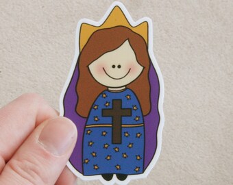 Our Lady of Hope Vinyl Sticker, Mary, Catholic mom gift, Baptism gift, First Communion gift, Vinyl Stickers, Catholic Water Bottle Sticker