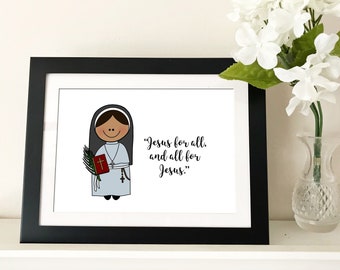 Bl. Rani Maria Vattalil Quote / Catholic nursery decor / Catholic Printable / Baptism, First Communion, Confirmation gift / Prayer