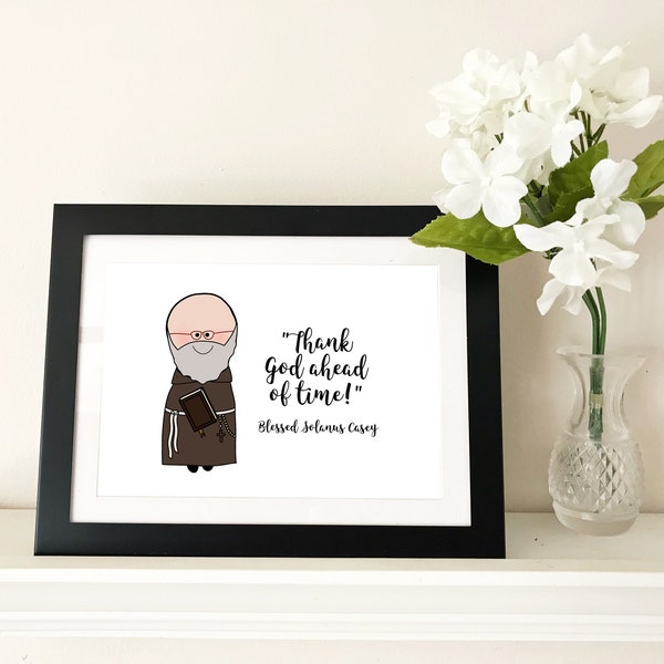 Bl. Solanus Casey / Catholic Prayer / Catholic decor / Catholic Print / Baptism, First Communion, Confirmation gift