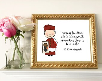 Bl. Stefan Wyszyński Quote / Catholic nursery decor / Catholic Printable / Baptism, First Communion, Confirmation gift / Prayer