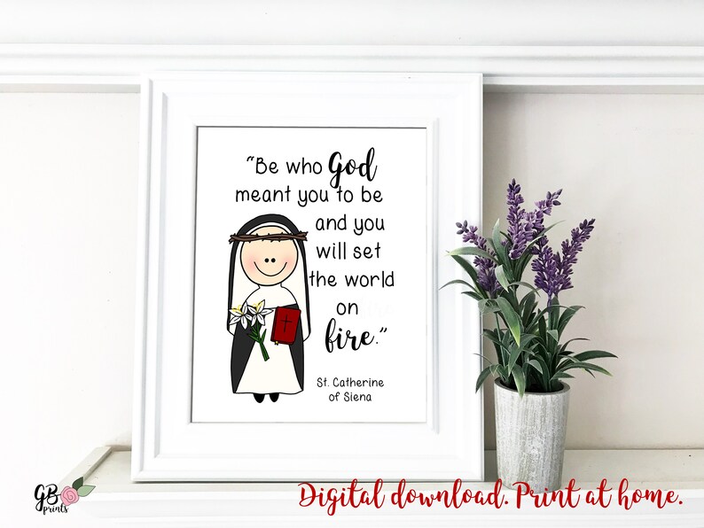 St. Catherine of Siena / Catholic Printable / Catholic Quote / Catholic ...