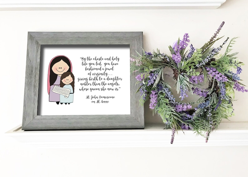 St. Anne Catholic Printable Catholic Quote Catholic Print Etsy