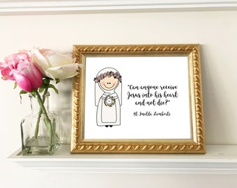 Bl. Imelda Lamberti Quote / Catholic nursery decor / Catholic Printable / Baptism, First Communion, Confirmation gift / Prayer