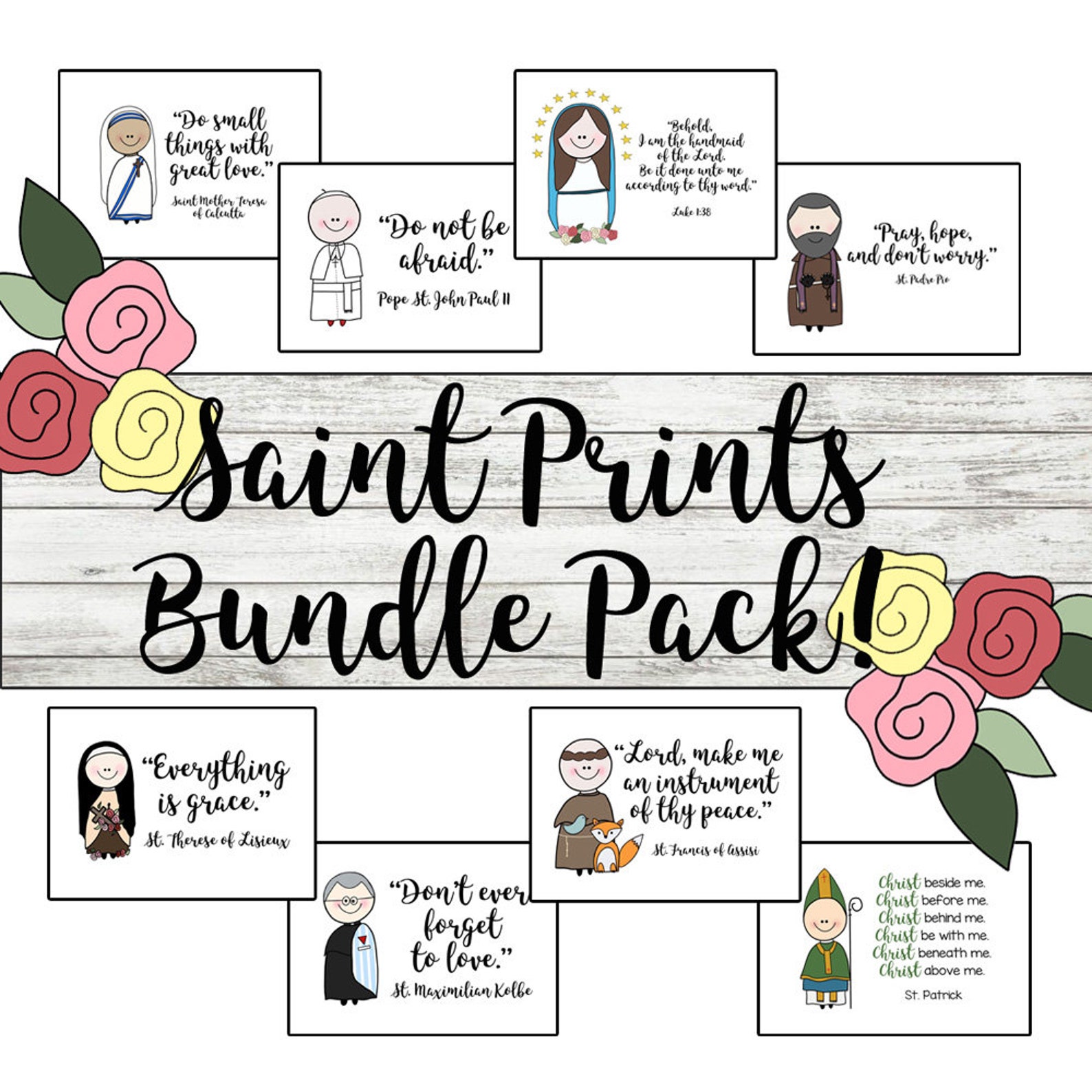 Mary and Martha Catholic Print / Catholic Printable / Digital Download ...