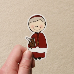 St. John Henry Newman Vinyl Sticker, Catholic mom gift, Baptism gift, First Communion gift, Vinyl Stickers, Catholic Water Bottle Sticker