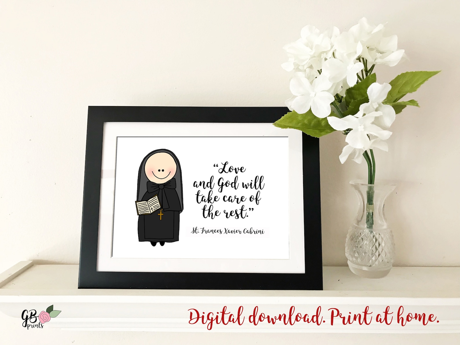 St. Frances Xavier Cabrini Catholic Printable, Digital Download ...