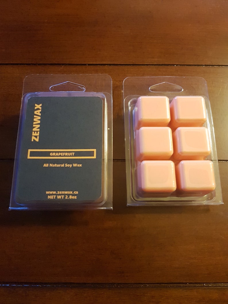 Grapefruit Soy Wax Melt Triple Scented Wax Tart Highly Scented Natural Soy Wax Gift Soy Tart Scented Wax Cubes