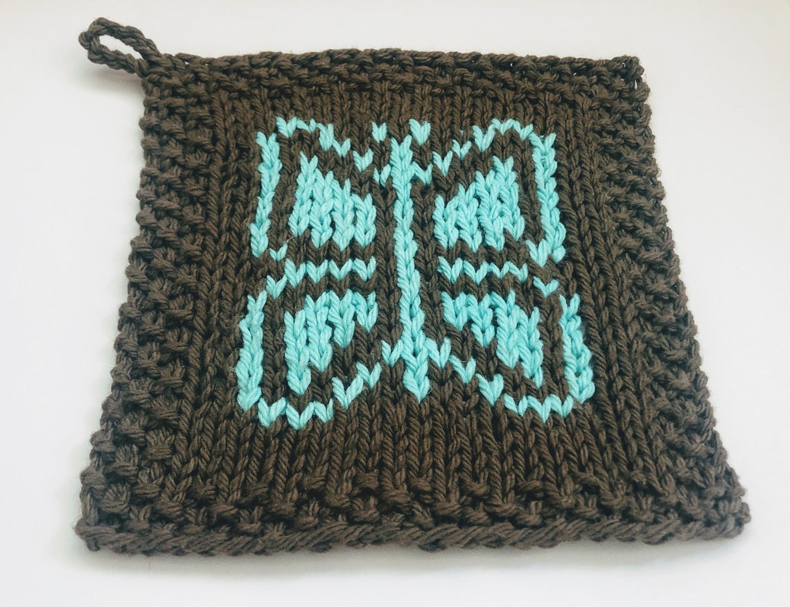 Dishcloth Knitting Pattern, HEART Dish Towel, Knitting Pattern, Dish