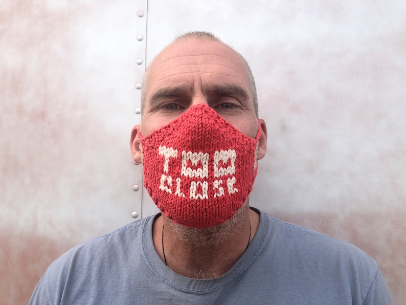 Easy Face Mask Knitting PATTERN TOO CLOSE Mask Knit Mask Etsy