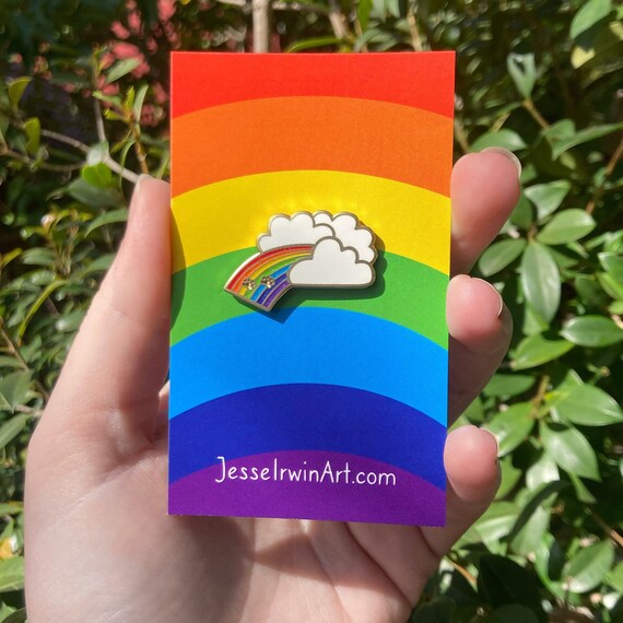 Rainbow Bridge - Pet Memorial - 30mm Hard Enamel Pin - Etsy