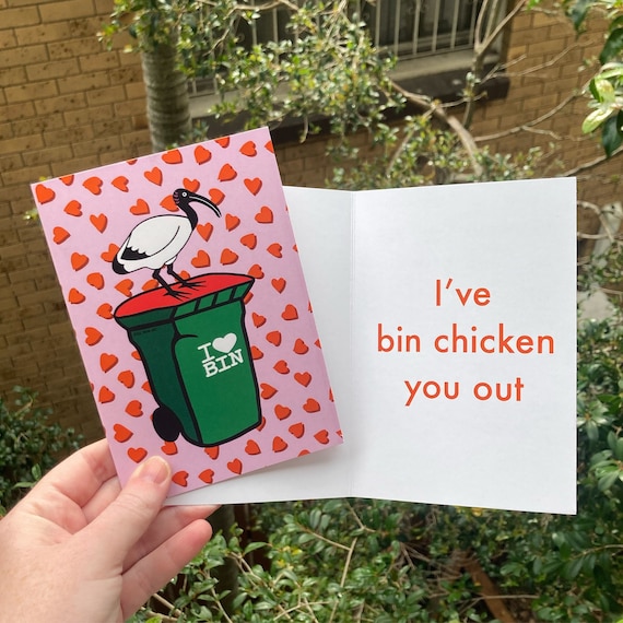 Bin Chicken Valentine’s Card - I've bin chicken you out