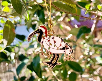 Christmas Ibis Hard Enamel Decoration Ornament