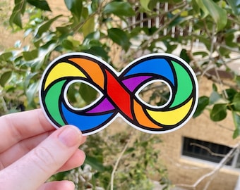 Autism Infinite Rainbow Vinyl Sticker
