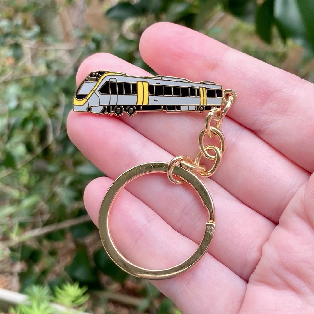 Working Train Keychain Brisbane NGR Train Hard Enamel Keychain - Etsy UK