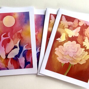 4 tarjetas con sobres para toda ocasión: Nowruz, Año Nuevo, agradecimiento, San Valentín, pronta recuperación, Día de la Madre y del Padre. Fabricadas en EE. UU.
