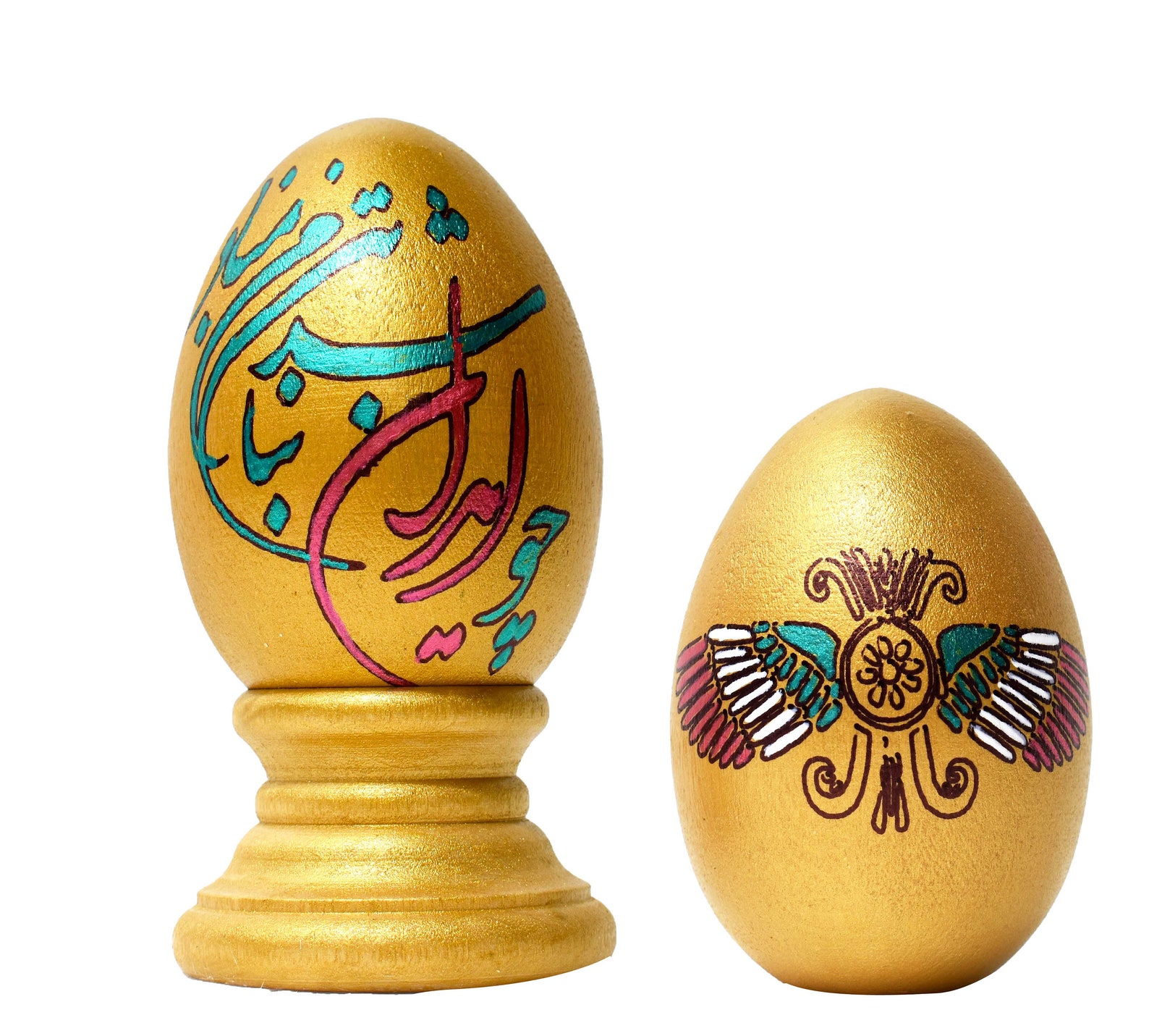 Cho Iran Nabashad Tan e Man Mabad on Wooden Egg Haftseen | Etsy