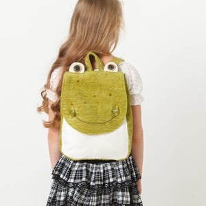Frog backpack pattern Toddler backpack sewing pattern Kindergarten rucksack
