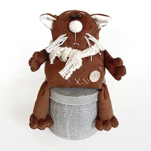 Cat doll pattern PDF,  Cat sewing pattern, Fabric doll pattern, sewing doll Cat