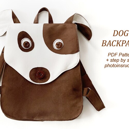 Toddler Backpack Sewing Pattern Dog Backpack Pattern PDF Etsy