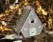 Christmas village Fabric putz house Homemade christmas ornaments