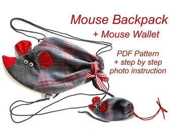 Toddler backpack pattern Drawstring backpack pattern