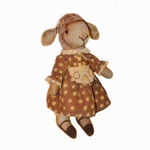 Stand with Ukraine. Pray for Ukraine. Vintage Lamb pattern PDF  Digital pattern Fabric doll pattern Vintage Sheep toy Pattern Lamb toy