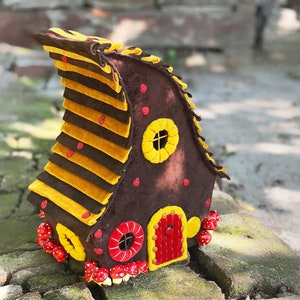 Halloween fairy house Sewing pattern Fabric doll house