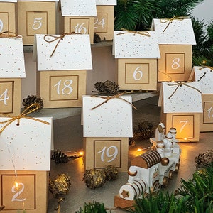 Advent Calendar Pattern. Make Your Own Advent Calendar, Christmas Countdown. Instant Download