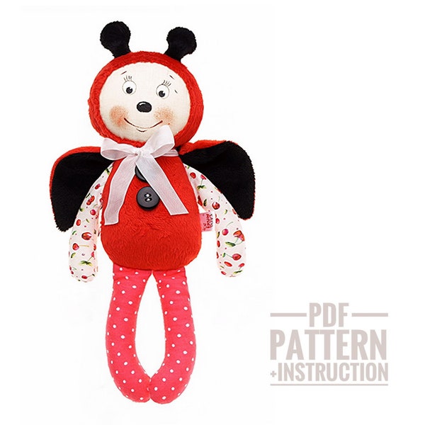 Patron de couture coccinelle mignon jouet PDF Patron peluche coccinelle