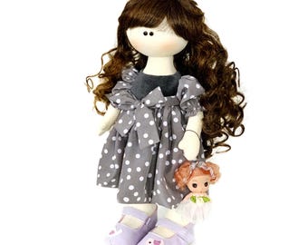 Rag Doll Patterns, Soft doll sewing pattern, pdf doll pattern, sewing tutorial